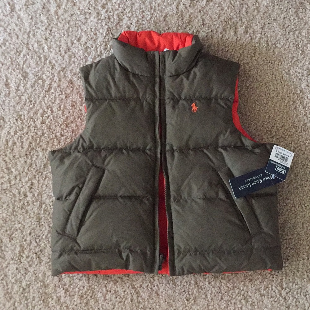 NEW W TAGS Toddler Boy's POLO Reversible Vest